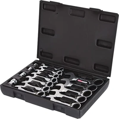 Image of KS Tools 503.4653 GEARplus combination ratcheting spanner set, stubby, 6 pcs