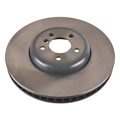 Image of 34116785675 Brake disc FEBI BILSTEIN 108211 Front Axle Left 374mm 36mm 5 Hole 120mm internally vented Coated High carbon BMW: Saloon, Touring, 7