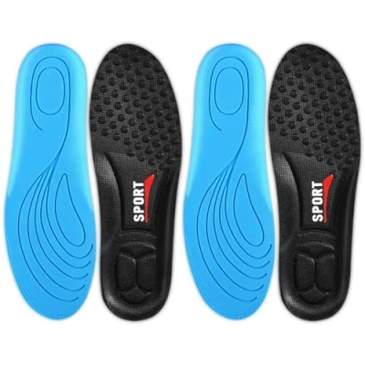 Image of Zzmorni 2 Pairs of Comfort Insoles Replacement Shoe Men Women for Work Boots Running Shoes Sneakers Cushion Soles Shock Absorbing Foot Pain Relief (UK 3.5 5（Asia Size 36 39）)