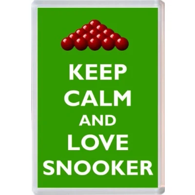 Image of Keep Calm and Love Snooker Novelty Jumbo Fridge Magnet