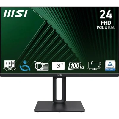 Image of MSI PRO MP245PG 24Inch 1920 x 1080 Pixels Full HD IPS Panel HDMI Display Port VGA Business Monitor