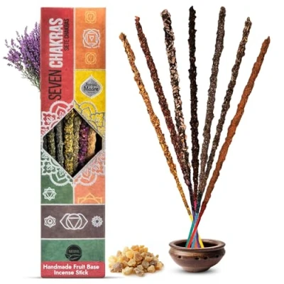 Image of Sagrada Madre Premium 7 Chakras Smudge Bombs. Days of Activated Energy. Therapeutic. Purification. 100% Sustainable. Handcrafted. Organic. Units.