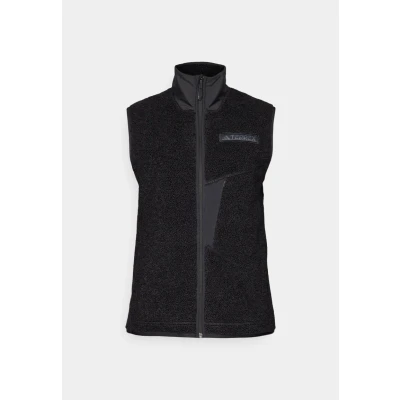 Image of Adidas Terrex Xploric HIGH PILE Fleece Waistcoat, Women&#039;s, Size: XL, Black