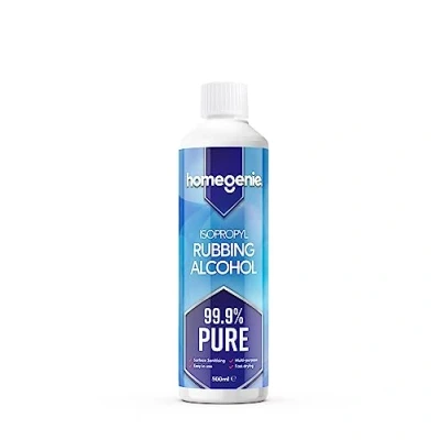 Image of HomeGenie Isopropanol Rubbing Alcohol 99.9% Pure Isopropyl Versatile Cleaner and Disinfectant Solution 500ml