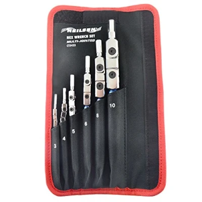 Image of AB Tools Multi/Double Jointed Flexi Allen Hex Key Wrench Set 6pc 3mm 10mm AN138