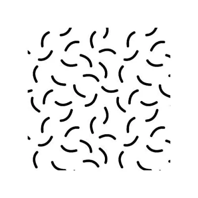 Image of SatinWrap Luxury Printed Tissue Wrapping Paper Squiggles Black on White 5 Sheets