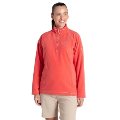 Image of Craghoppers Women&#039;s Miska VI Half Zip Fleece Deep Coral