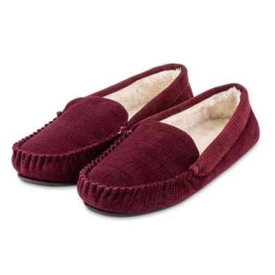 Image of TotesToasties Mens Moccasins Burgandy M