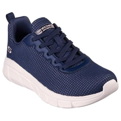 Image of Skechers Women&#039;s BOBS B Flex Visionary Essence, Navy Knit, 2.5 UK