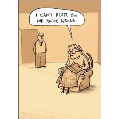 Image of Humorous Male/Female Blank/Birthday Greeting Card You&#039;re Wrong From the Stand Up with Berger &amp; Wise Range (WDM 442698)