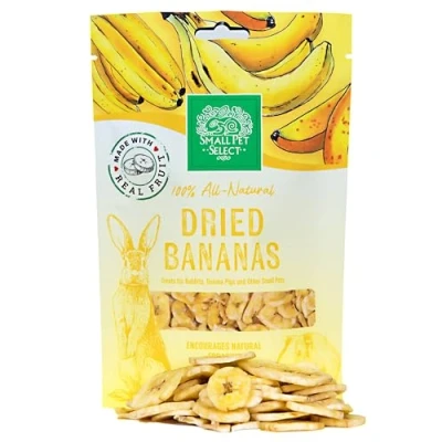 Image of Small Pet Select Dried Banana, a Natural Treat for Rabbits, Guinea Pigs, Gerbils, Hamsters, Mice, and Rats, 80g