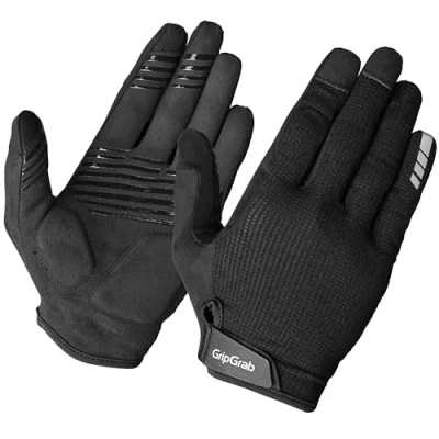Image of Gripgrab FULL Finger Summer Gloves Unisex Gloves, Size: Small, Black