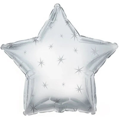 Image of CTI C814883 Silver Star Foil Balloon 1 Pc