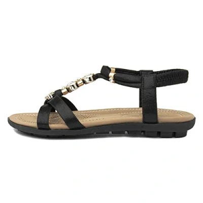 Image of Lotus Women&#039;s Bettina Sandal, Black, 8 UK