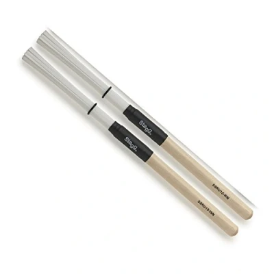 Image of Stagg SBRU10 WN Nylon Wooden Handle Drum Brushes