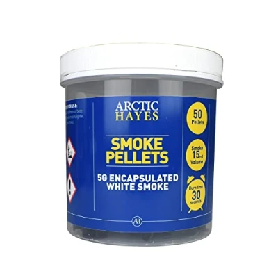 Image of Arctic Hayes PH530 Red 1 x PH030 5g Encapsulated White Smoke 50 Pieces Pellet Tub