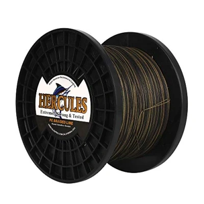 Image of Hercules Braided Fishing Line 2000m 2187yds 10lbs 200lbs Pe Superline 8 Strands (Camouflage 180lb/81kg 0.70mm)