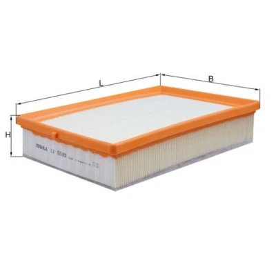 Image of 31474821, 32146444 Air Filter MAHLE ORIGINAL LX 5599 57,3mm 177mm 267mm Insert VOLVO: XC40