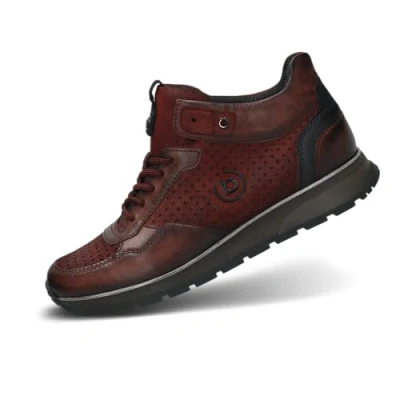 Image of bugatti Men&#039;s 331 apa30 Boots Cold Lining, Dark Red Red, 9.5 UK