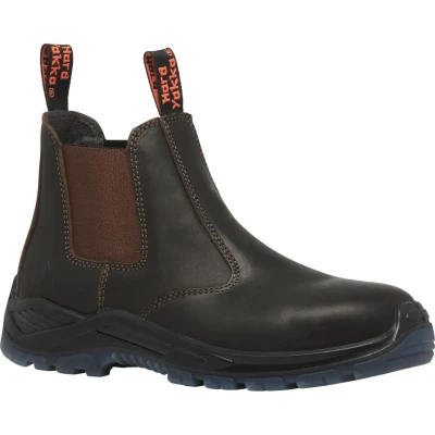 Image of Hard Yakka Banjo Elastic Gusset Safety Dealer Boot Male, Brown, 10