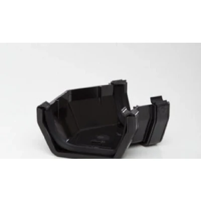 Image of POLYPIPE RS204 Black 135 Degree Angle for 112 x 65mm Square guttering System