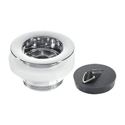 Image of McAlpine 1�&quot; CP Plastic Backnut Unslotted Bath Waste BW5