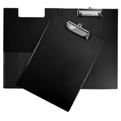 Image of Janrax A4 Black PVC Foldover Clipboard