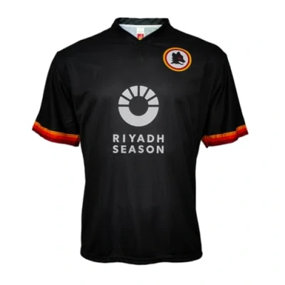 Image of AS Roma MA/RO2324/THIRD Riyadh/Blank, Children and Boys Soccer T Shirt, 6 anni Black