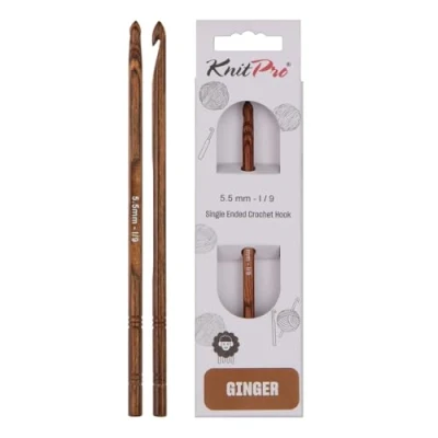 Image of KnitPro Crochet Hook, Wood, Assorted, 5.5mm