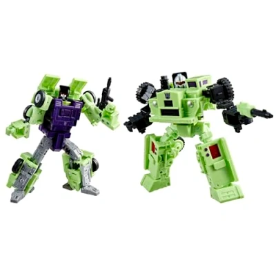 Image of Transformers Studio Series The Movie Constructicon Long Haul &amp; Hook Action Figures