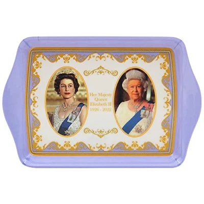 Image of The Leonardo Collection Serving, Melamine, HM Queen Elizabeth II Tray Small