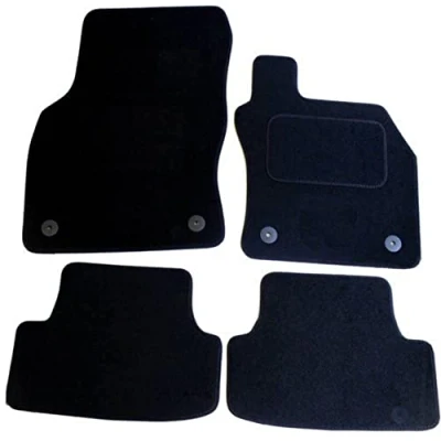Image of Seat Leon 2013+ Fully Tailored 4 Piece Car Mat Set with Clips