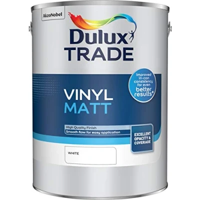 Image of Dulux Trade Vinyl Matt White 5L [Misc.]