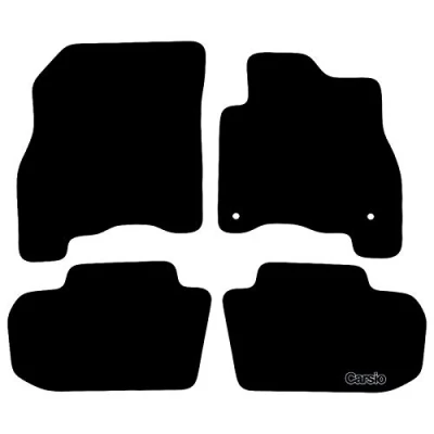 Image of Carsio Carpet Car Mats For Nissan Leaf 2018+ Onwards Tailored Fit Floor Mat Set Complete Accessory Black Custom Fitted All Weather, Anti Slip Backing &amp; Trim