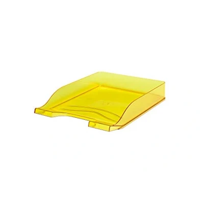 Image of BANTEX 100553685 Desk Trays Pack of 6 Transparent/Yellow