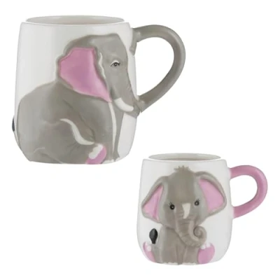 Image of Price &amp; Kensington Elephant Mugs Set Of 2