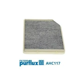 Image of 7711228920, 8671012071 Pollen Filter PURFLUX AHC117 Activated Carbon 242mm 186mm 19mm RENAULT: LAGUNA 1
