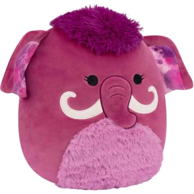 Image of Squishmallows Original 12 Inch Magdalena the Megenta Woolly Mammoth Medium Sized Ultrasoft Plush