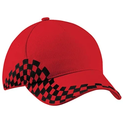 Image of Beechfield Unisex Grand Prix Baseball Cap (One Size) (Classic Red)