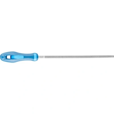 Image of Pferd 11214208 Cut 3 Type Round File, Silver/Blue, 200 mm