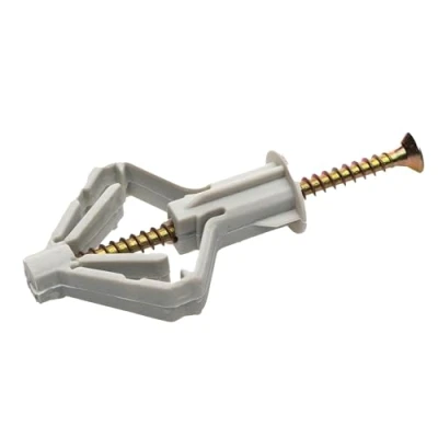 Image of 10mm x 50mm Plasterboard Wall Plug Plastic Cavity Anchor Fixing Expansion Plugs (Pack of 10)