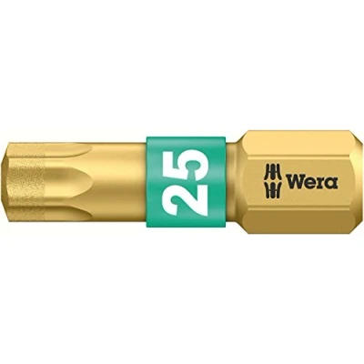 Image of Wera 05134377001 25 x mm 867/1 Torx BDC SB 1 TX Bits Silver