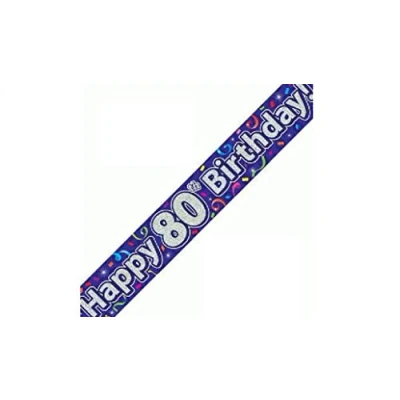 Image of Oaktree UK 624283 Party Banner, Purple