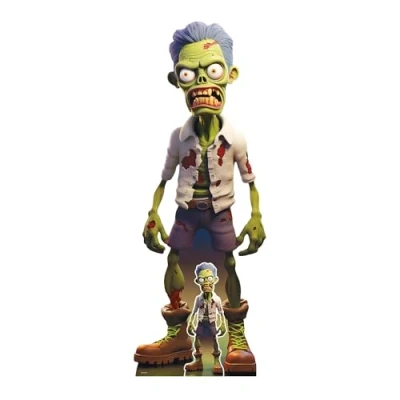 Image of Star Cutouts SC4478 Cartoon Zombie Cardboard Cutout Halloween Theme