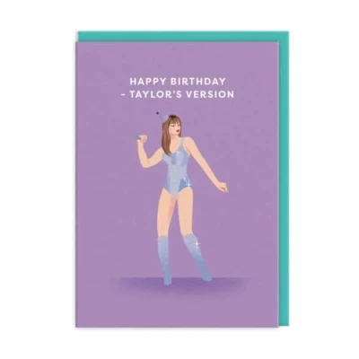 Image of Swift Birthday Card Celebrity Pop Star Taylor Fun Icon Artwork Greeting