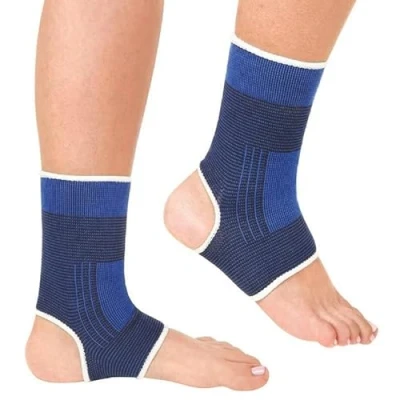 Image of Juliyeh Ankle Support Compression Sleeve for Fitness, Injury Recovery, Joint Pain, Sprains &amp; Sports, 1 Pair Men Women, One Size