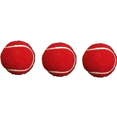 Image of Double Strength Heavy Duty Dog Tennis Ball Indestructable For Chewers (Pack Of 3, Red (Heavy))