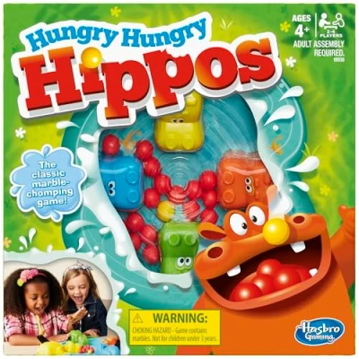 Image of Hasbro Gaming Elefun &amp; Friends Hungry Hippos Game