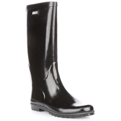 Image of Aigle Women&#039;s ELIOSA Noir Rain Boot, 4 UK