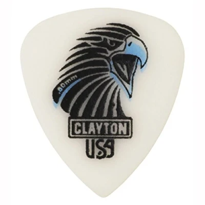 Image of Clayton CSAS5012 Standard Sharp Acetal/Polymer Guiatr Picks, 0.50 mm, Set of 12 Pieces